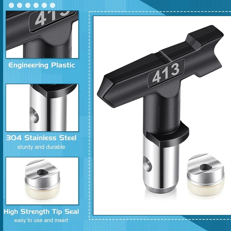 Airless Pintura Pulverizador Bico Ponta, Dicas De Pulverização, Acessórios De Filtro, 10 Pcs