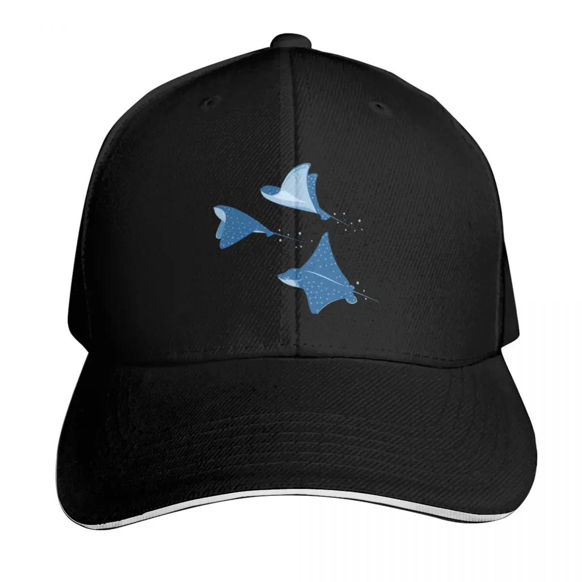 Flying stingrays blue Baseball Cap Lightweight Packable Gift for Him Her Casual Daily Wear