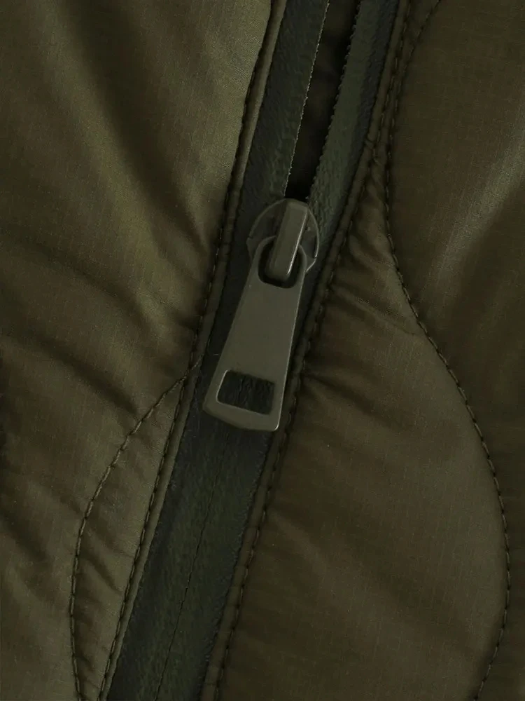 2024 Autumn and Winter New Women Standing Neck Loose Medium Sleeve Diamond Quilted Waterproof Cloak Coat