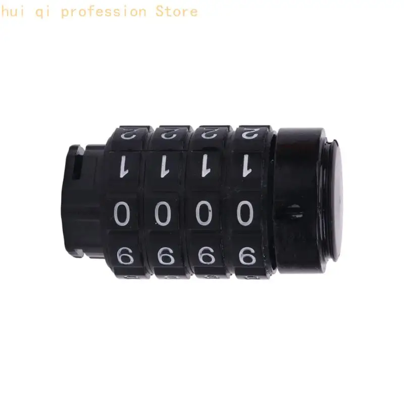 Combination Trailer Receiver Locking Pin with Four Numbered Dials, Keyless Metal Construction for Securing a Trailer Component