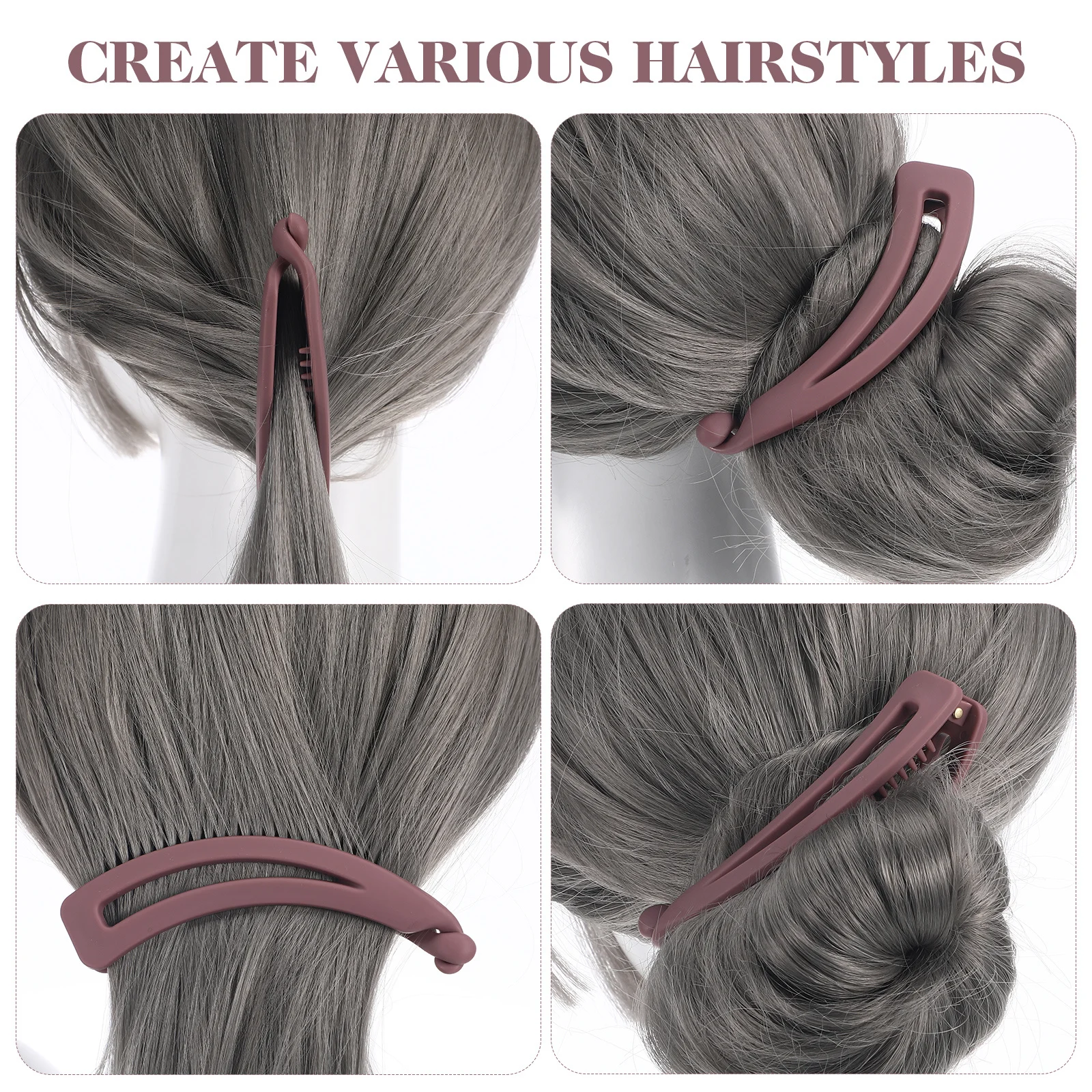 

Набор из 7 заколок-бананов для волос: надежные зажимы для тонких и густых волос, маленькие держатели для хвостиков, повседневные зажимы-бананы