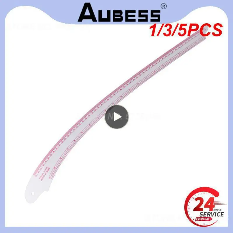 1/3/5PCS Multifunction 6501 Plastic French Curve Sewing Ruler Measure Tailor Ruler Making Clothing 360 Degree Bend Ruler Tools