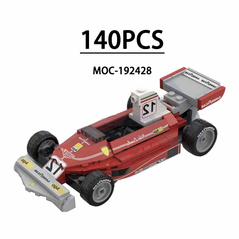 MOC- 192428   Building Block F1 Rally Car 312T Mini Racing Stitching Modello 140PCS Regalo di compleanno per bambini Regalo di giocattoli di Natale