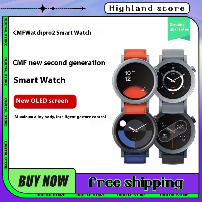 

CMF Watch Pro2 Bluetooth Smart Watch AI Call Sports Waterproof AMOLED Screen Noise Reduction Dial Watch For Man Smartwatch Gift