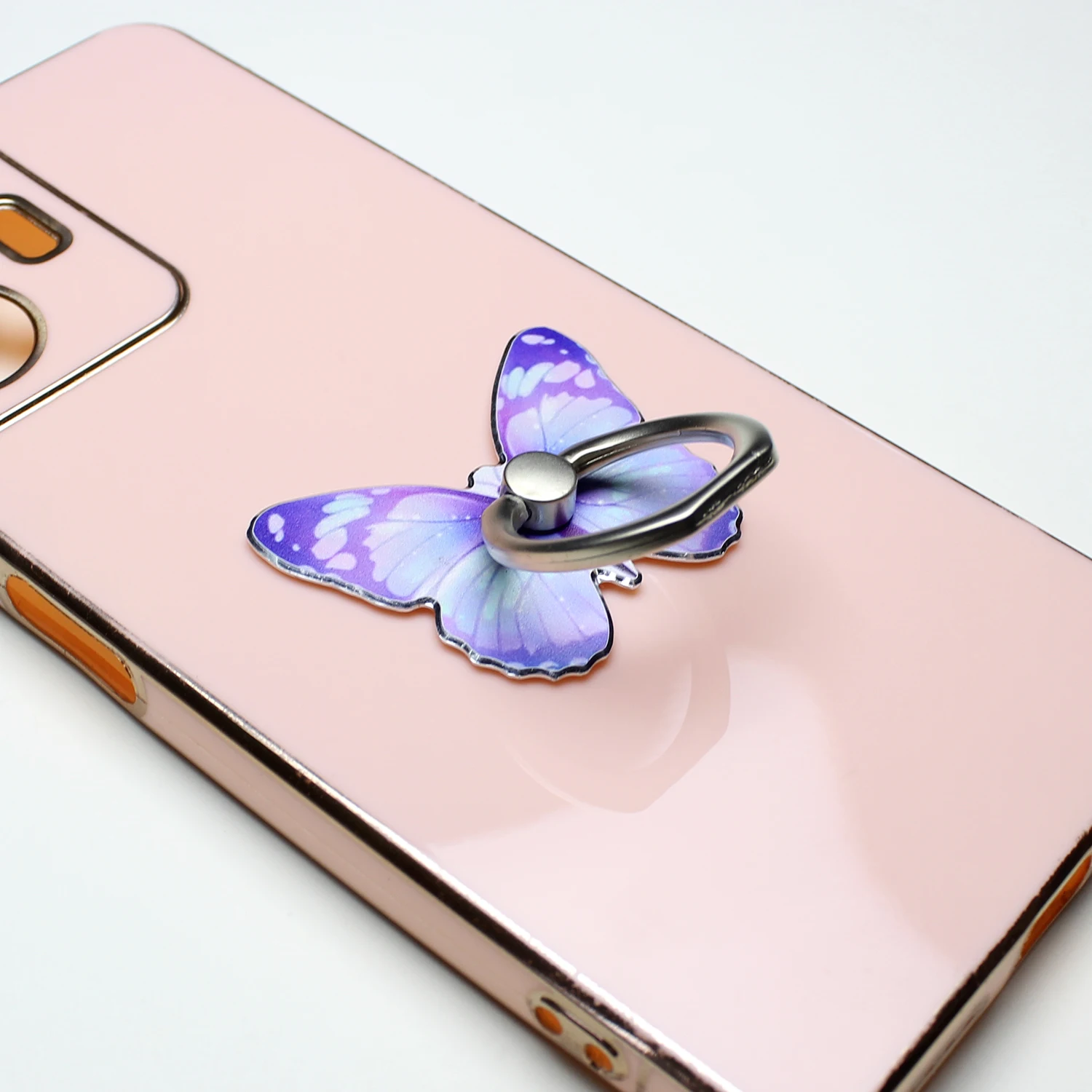 Роскошный универсальный красивый держатель для мобильного телефона с бабочкой, подходящий держатель для мобильного телефона на палец, клейкий держатель