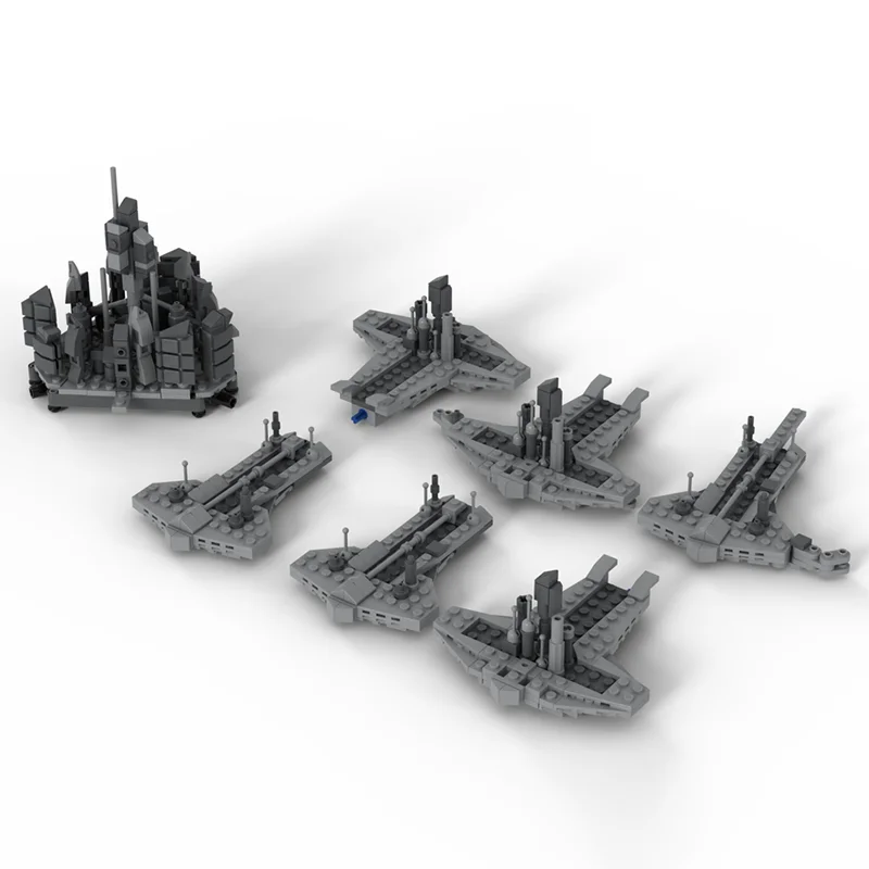 Blocs de construction Moc City of Atlantis, mini technologie, briques modulaires, modèle cadeaux, jouets de noël, ensembles de bricolage, assemblage