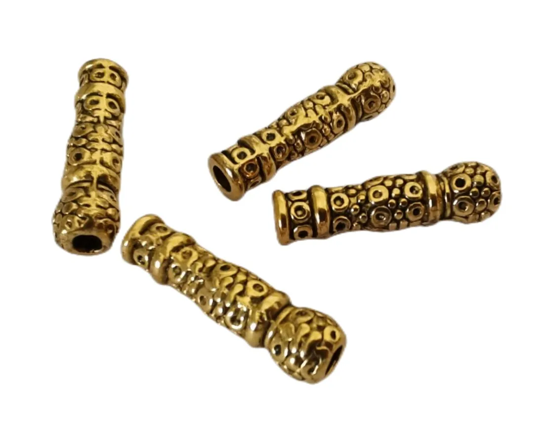 

120pcs Antiqued gold silver metal crafted vase spacer beads A658G