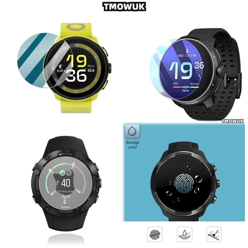 Защитное стекло HD из закаленного стекла Crystal Clear для Suunto 5, 7, 9 Peak Pro Race S 45 мм, 49 мм, OCEAN, Traverse, Alpha