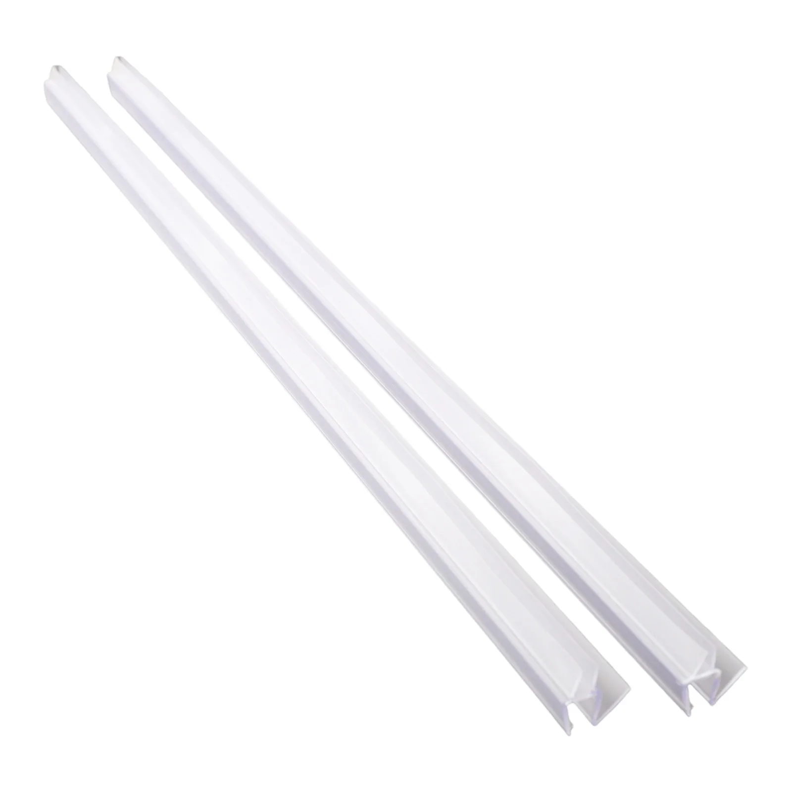 2pcs 50cm Bathroom Shower Screen Seal Strip PVC Door Bath Shower Seal Strips For 6/8/10/12mm Glass Water Deflector Blocking