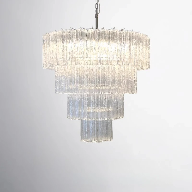 

Ретро люстра, пустая фара для гостиной, роскошная атмосфера, стеклянная вилла, дуплексное здание, элитные сенсорные лампы, элитные