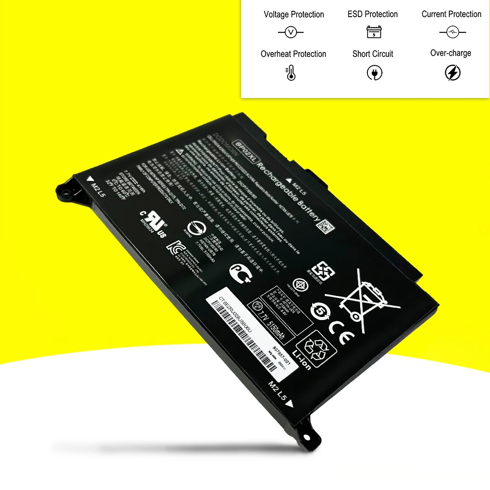 BP02XL New Laptop Battery For HP Pavilion PC 15 15-AU 849909-850 849569-421 TPN-Q172 TPN-Q175 HSTNN-LB7H BP02041XL 41WH
