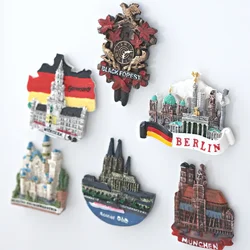 1 Pcs, Germany Travel Fridge Magnet, Germany Travel Souvenirs, Munich Berlin Cologne Cuckoo Clock Kitchen Home Decor Stickers
