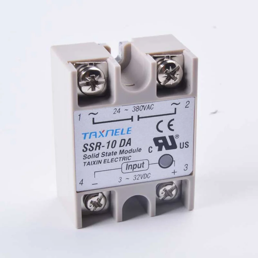 Po jednom fáze celistvý stav tělesa elektromagnetické relé SSR-40DA SSR-25DA SSR-10DA stejnosměrný na střídavého 3-32VDC vstupní 24-380VAC výroba celistvý stav tělesa elektromagnetické relé