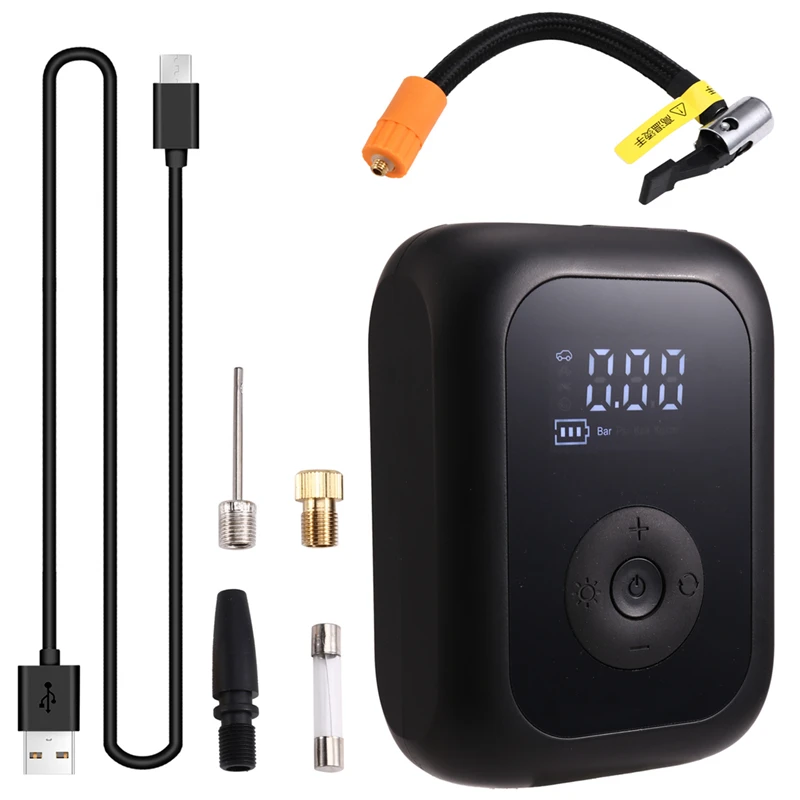 Pompa Udara Mini Pompa Udara Sepeda Listrik Inflator Ban Sepeda Pompa Mini untuk Mobil Sepeda Motor Kompresor Udara Mini