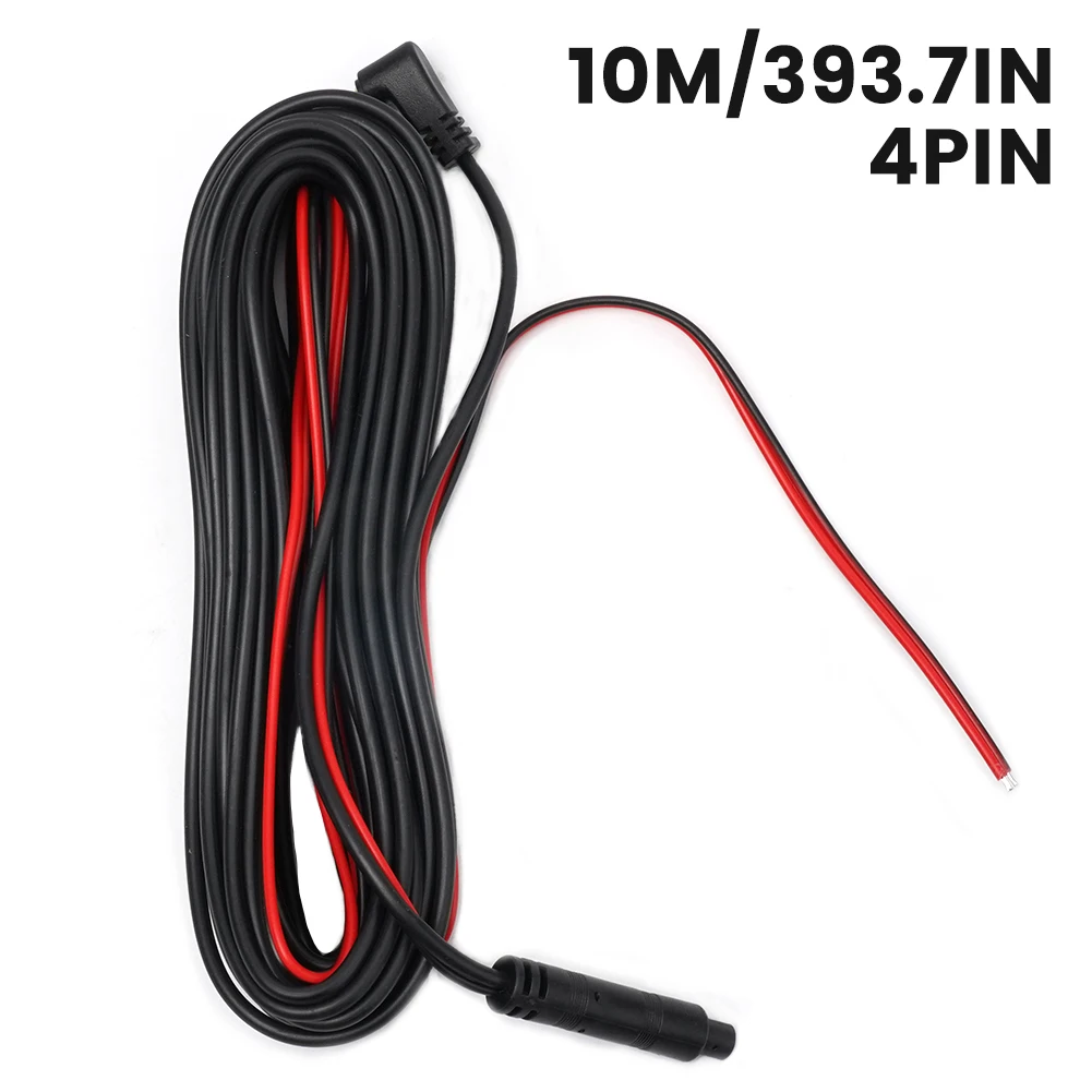1pc Dash Cam Cable Extension Cable Line Rear View 1 Piece 10Meters 4 Pin AV Cable Camera Car DC12V Auto Electronics Accessories