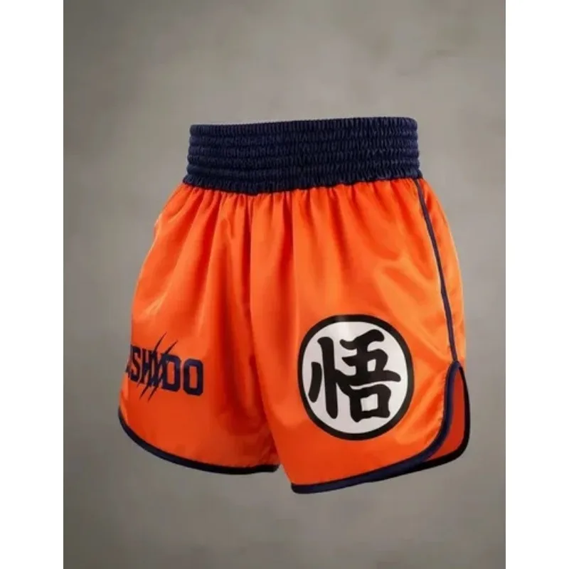 2026 Muay Thai Shorts GOKU Martial Arts Shorts Men Oversized Breathable Quick Drying Sports Boxing Shorts Fight Training Outfit