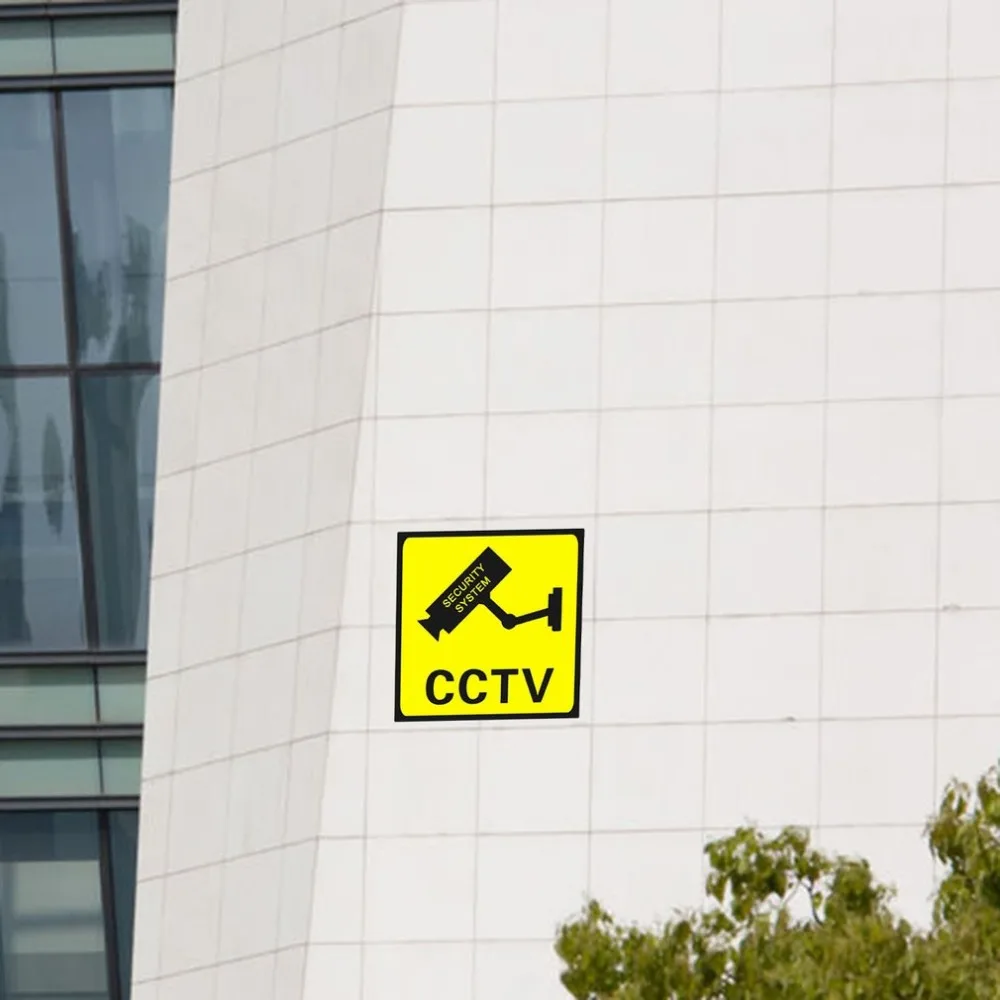 CCTV مراقبة الأمن 24 ساعة مراقبة الكاميرا ، ملصقات التحذير ، علامة تنبيه الجدار ملصق ، تسمية مقاوم للماء ، بالجملة ، 1 قطعة