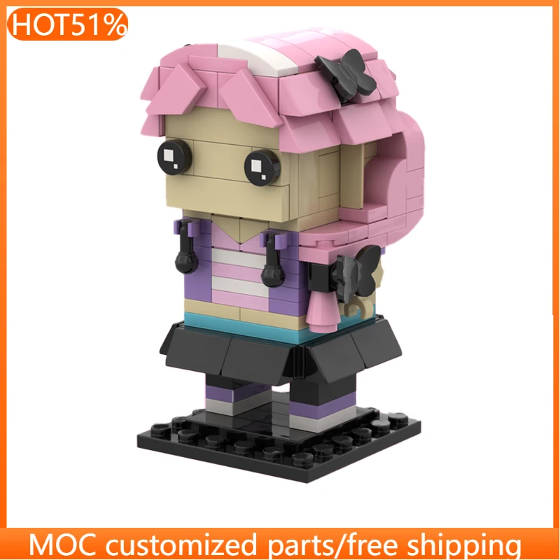 

188 PCS Brickheadz Style From The Fate Apocrypha Casual Ver MOC Customize Modular Building Block Brick DIY Festival Toy Gift