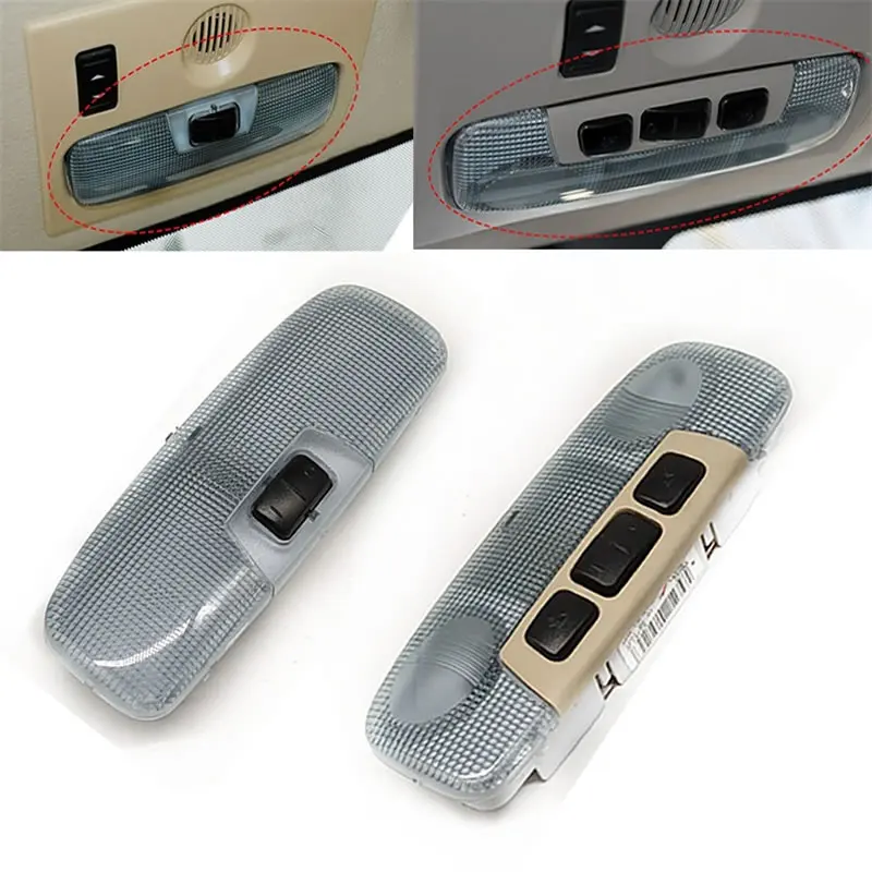 Luz de lectura para coche, luz de techo interior para coche, negro beige, 1 unidad para Ford Focus Fiesta Mondeo 2005-2014, luz Interior para coche