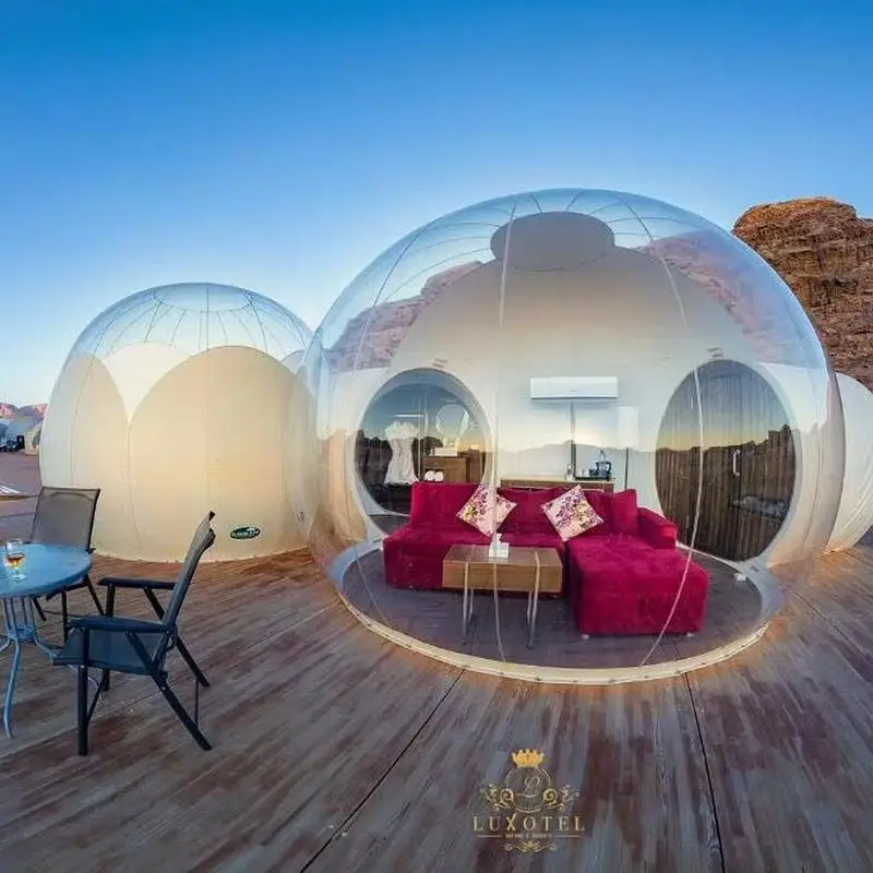 

Inflatable Transparent Bubble Tent - Spherical Clear Dome for Kids Party, Outdoor Lodge & Starry Nights