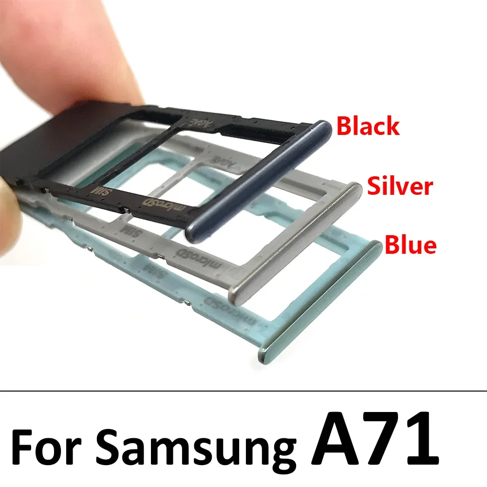 New SIM Card Adapter And Micro chip slot drawer SIM Card Tray Holder With Pin For Samsung A30S A50S A31 A51 A71 A60