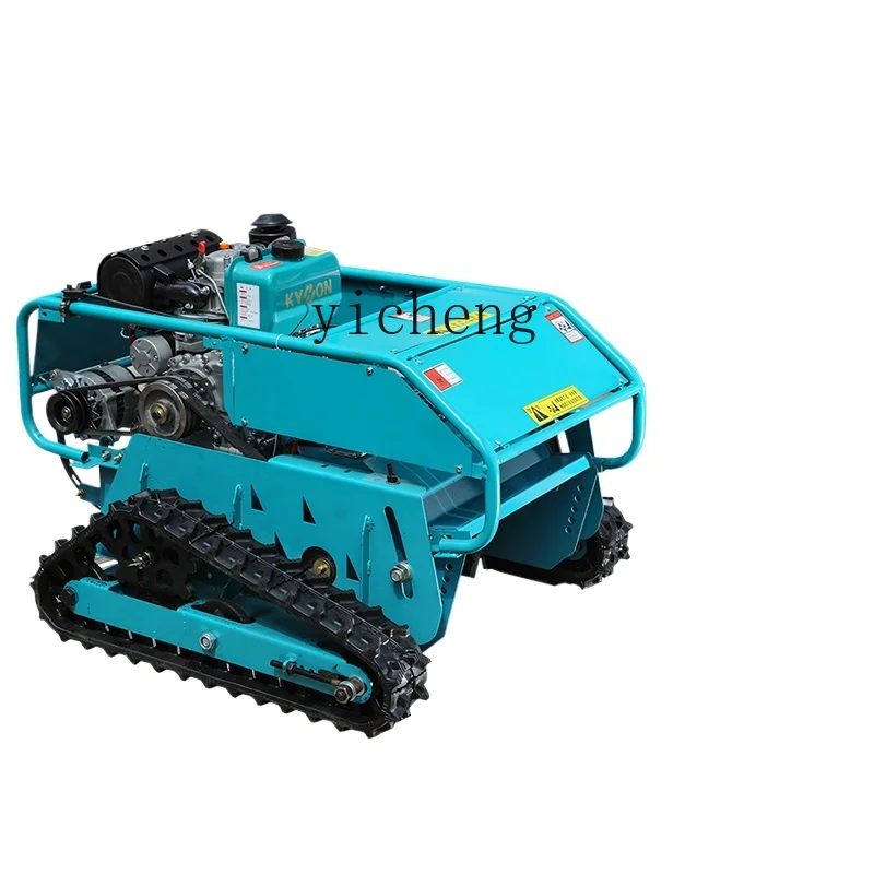 Tqh Self-Propelled Remote Control Mower Crawler All Terrain Grass Trimmer Gasoline Household Agricultural Weeding Machine