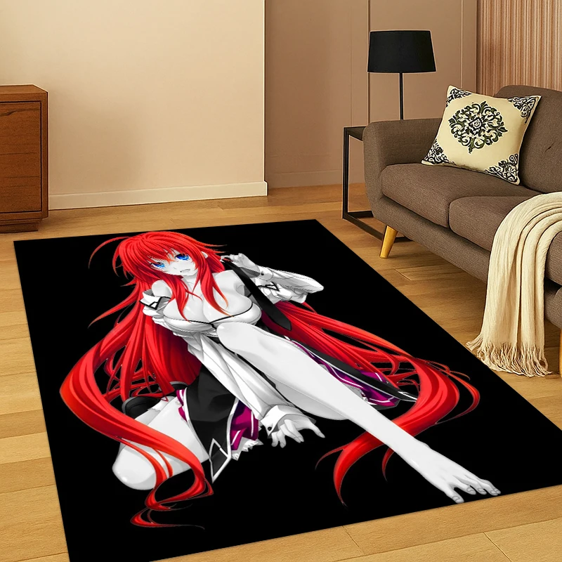 

Ковер с изображением сексуальных девушек из аниме High School DxD для спальни, гостиной, дивана, придверный коврик, домашний декор, игровой коврик для детей, нескользящий.