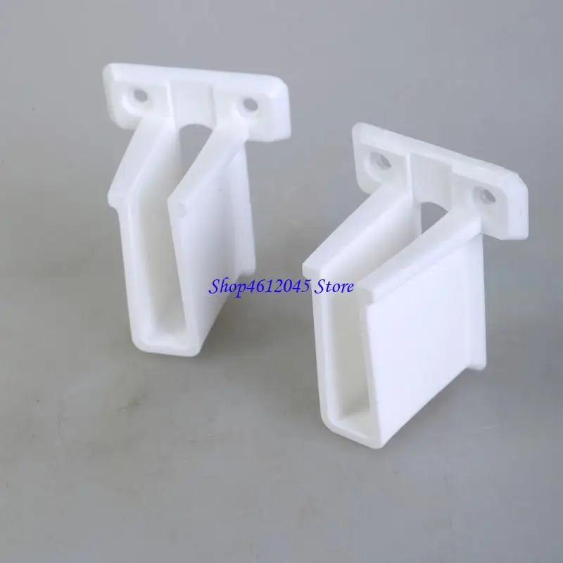 

L69A 11pcs White Stainless Steel Wire Shelf End Support for Cabinets and Closets