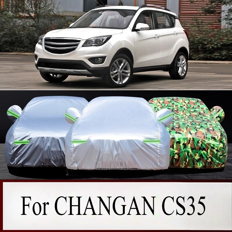 For CHANGAN CS35 SUV Heavy Duty Car Cover For Sun Protection Rainproof Flame Retardant Sunshade Dust Proof Anti Freeze