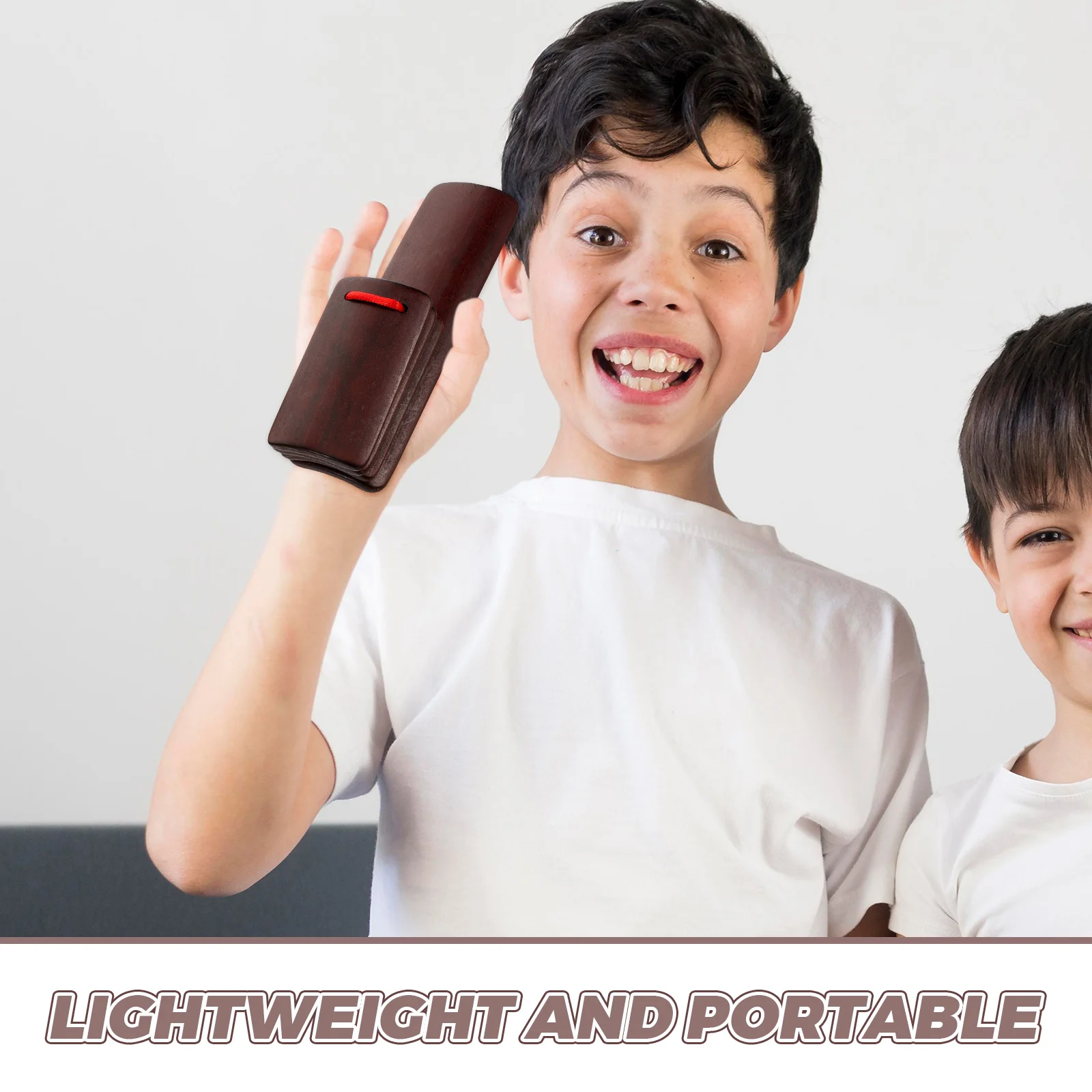 2 竹カスタネット楽器中国リズムパーカッション民俗クラッパー子供のおもちゃミュージカルハンドクラッパー木製初心者