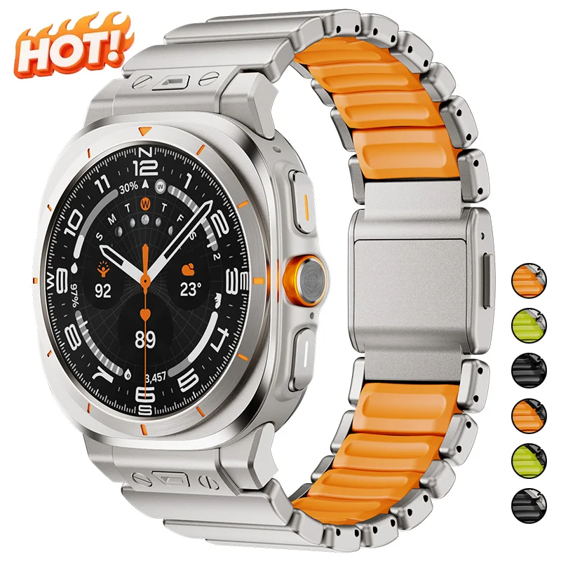 

Luxury Titanium Strap for Samsung Galaxy Watch Ultra 2025 Magnetic Business Band for Galaxy Watch Ultra 47mm 2024 Watchband