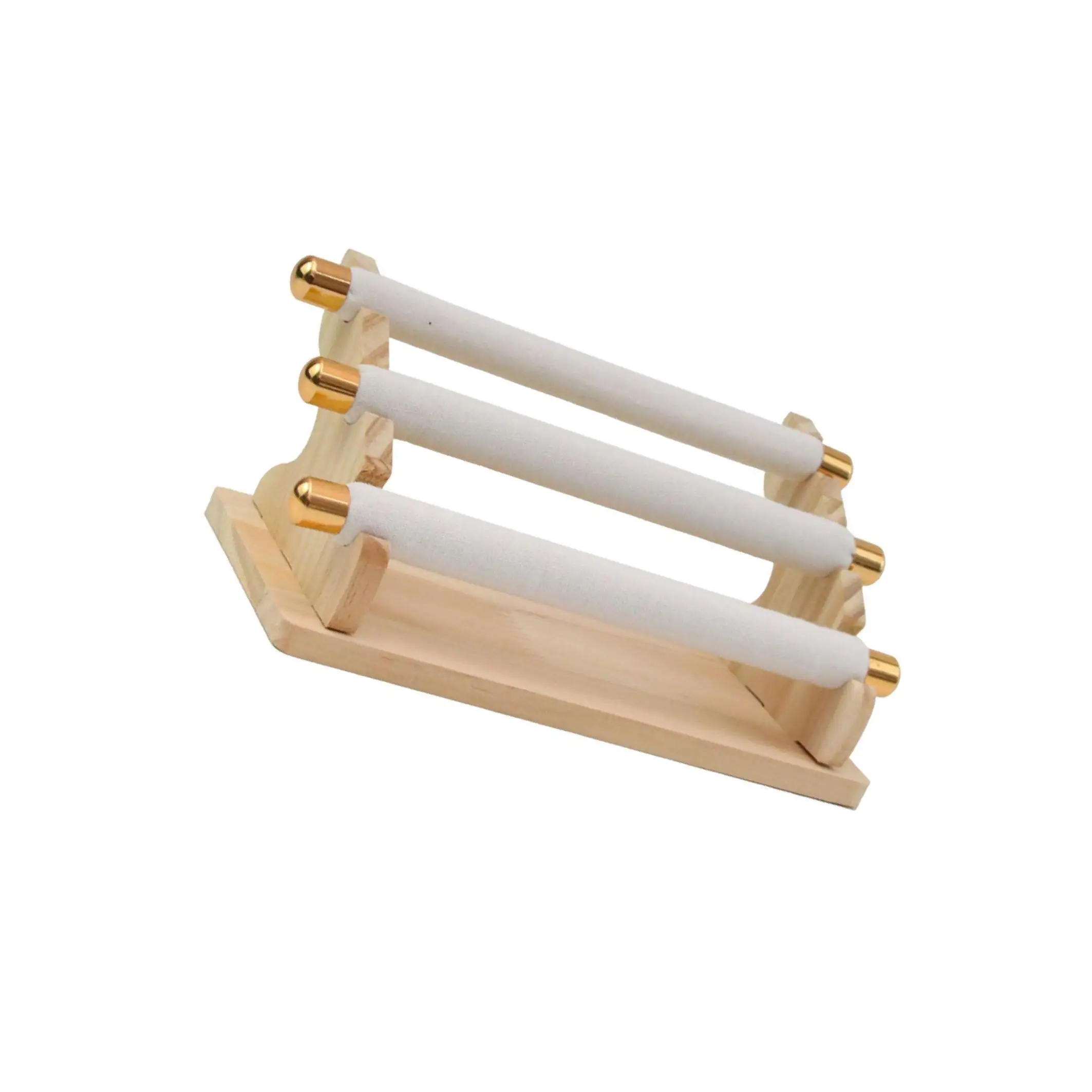 

Freestanding Rings Display Holder Showcase Holder for Home Tabletop Beige