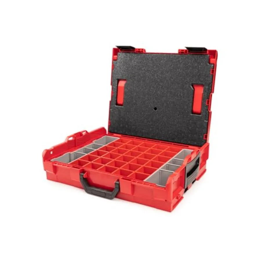 

Низкий ящик для инструментов L-BOXX 1 с набором из 32 органайзеров и вставкой для крышки OLB91005