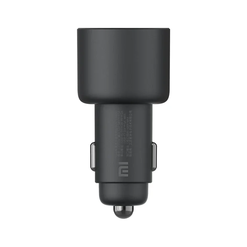 Xiaomi-cargador de coche Original de 100W, dispositivo de carga rápida con USB Dual, de USB-C USB-A, luz LED de doble salida con Cable de 5A