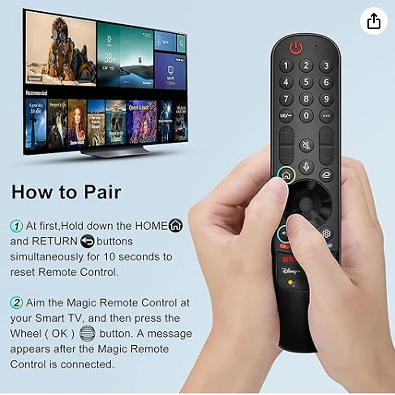 AN-MR21GA Magic  Replacement Spoke Remote for l&g OLED65C1PUB 65C1 Series 4K Smart OLED TV (2021)