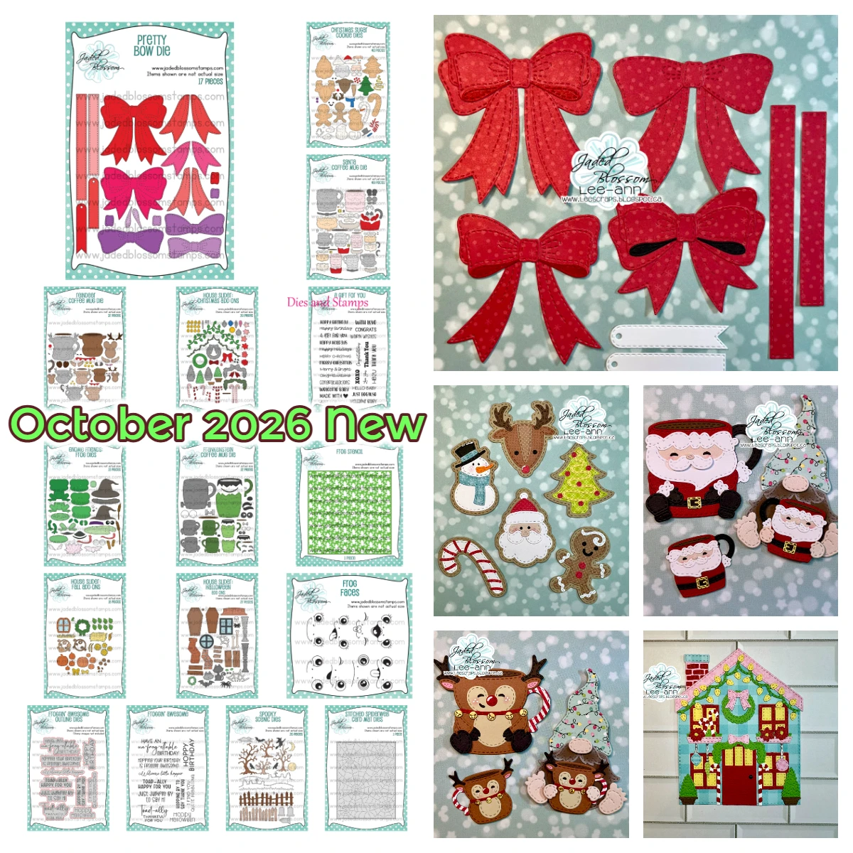 Jaded Blossom October 2026 New Pretty Bow Die Metal Cutting Dies Stamps Stencils for DIY Scrapbooking Handmade Cards Decoration