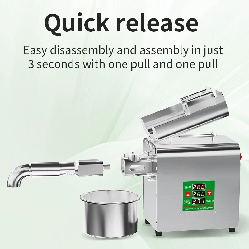 X3 Multi-functional Cold Press Oil Maker for Home Use Healthy&Eco-friendly Supports Various Seeds Smart Oil Extractor with One-