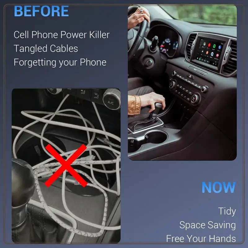 Надежный беспроводной адаптер Android Auto, небольшой беспроводной ключ Android Auto преобразует проводку на беспроводе для автомобилей Android Auto и Windows