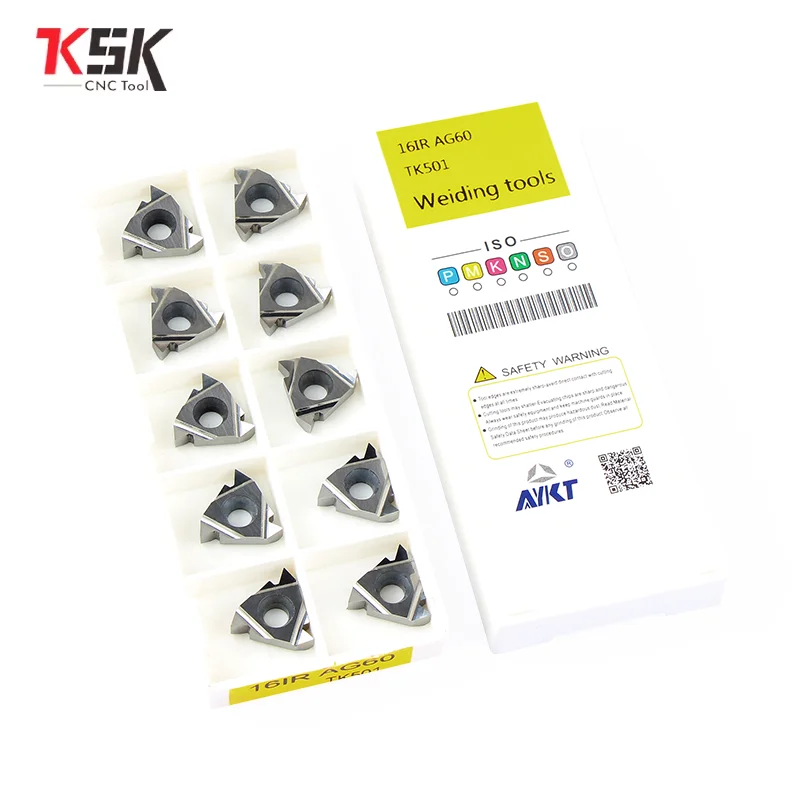 10PCS 06IR 08IR 11IR 16IR 경질 합금 스레딩 인서트 알루미늄, 강철 선반 절단 도구 카바이드 CNC 블레이드