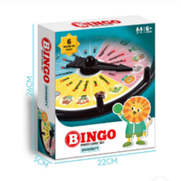Family Parent Child Bingo Toy Children's Puzzle Desktop Wheel Game Bingo Puzzle Interactive Elimination Fun Pair Collision Leisu