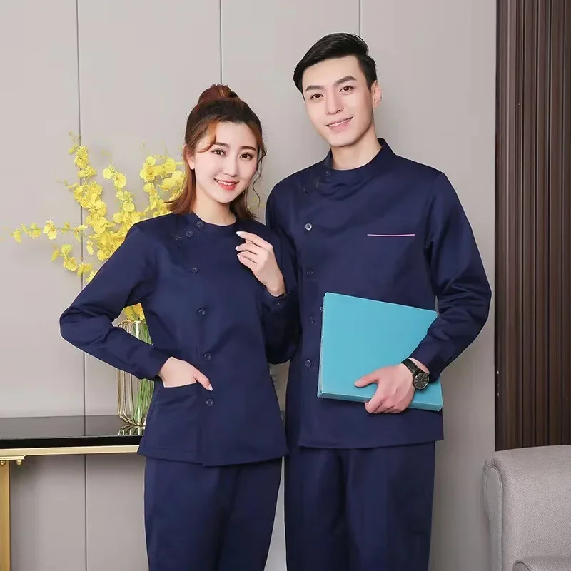 Nurse uniform, long sleeved women's winter split suit, oral and dental doctor's household and postpartum care work clothes