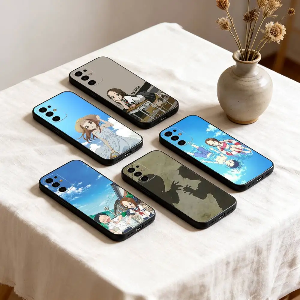 Takagi-san Nishikata Wholesome Couple Phone Case For Samsung S25,S24,S21,S22,S23,S30,Ultra,S20,Plus,Fe,Lite,Note,10,Black Cover