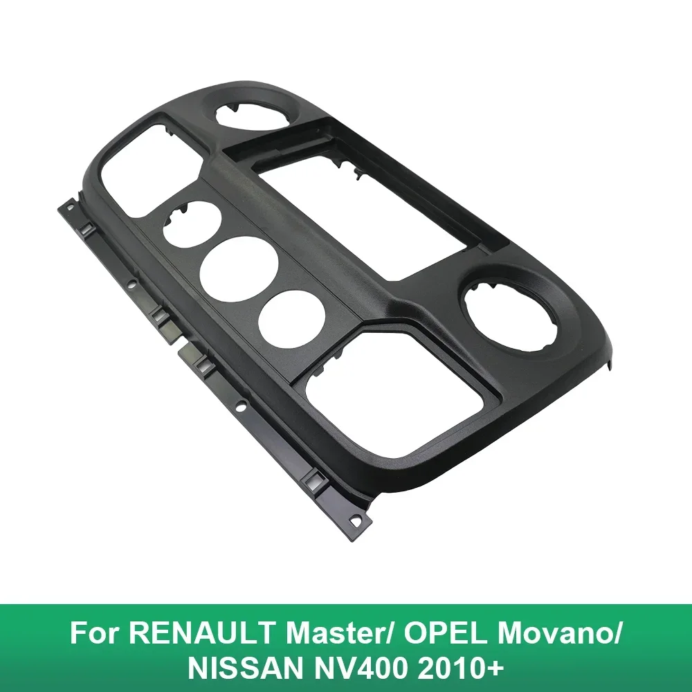 10 Inch Car Fascia Radio Panel for RENAULT Master, OPEL Movano, NISSAN NV400 2010+ Dash Kit Facia Trim Plate Adapter Frame