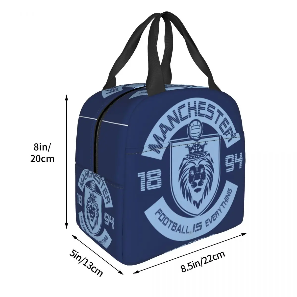 Football Is Everything - City Of Squad Retro Lunch Bags Bento Box Lunch Tote Picnic Bags Thermal Bag for Woman Children Work