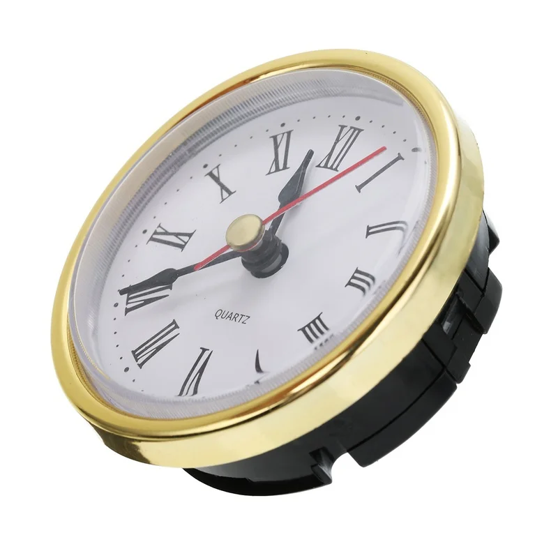 65mm Quartz Movement Round Clocks Head Insert Roman Number Classic Craft Clock