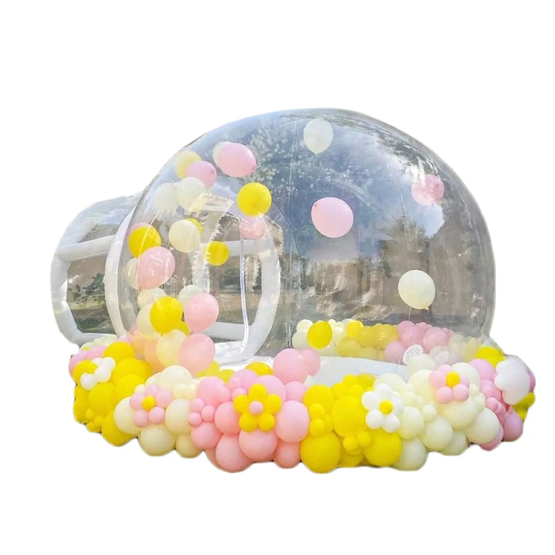 Commercial Giant Clear Balloon Bubble Bounce House Room Transparent Inflatable Dome For Balloons Flying Inside