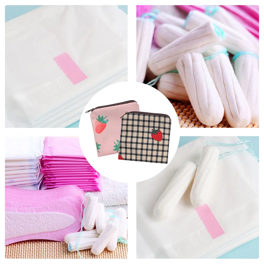 

Набор из 4-х моющихся сумок-органайзеров на молнии для гигиенических прокладок