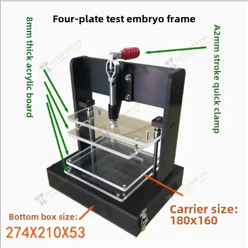 PCB Universal Test Stand PCBA Test Rack Embryo Frame DIY Circuit Board Fixture Testing Jig 180x160MM with 4 Acrylic Board