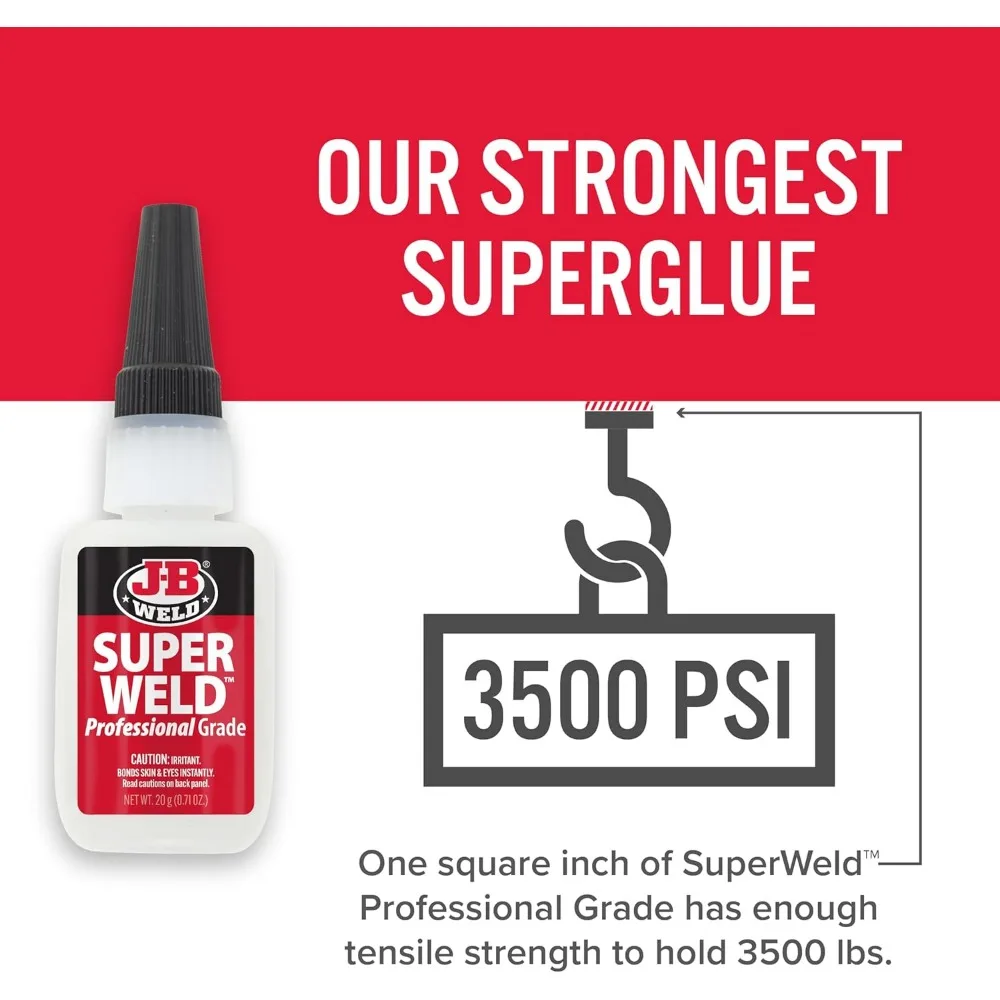 Super cola transparente, 20g - ligação instantânea forte para múltiplas superfícies