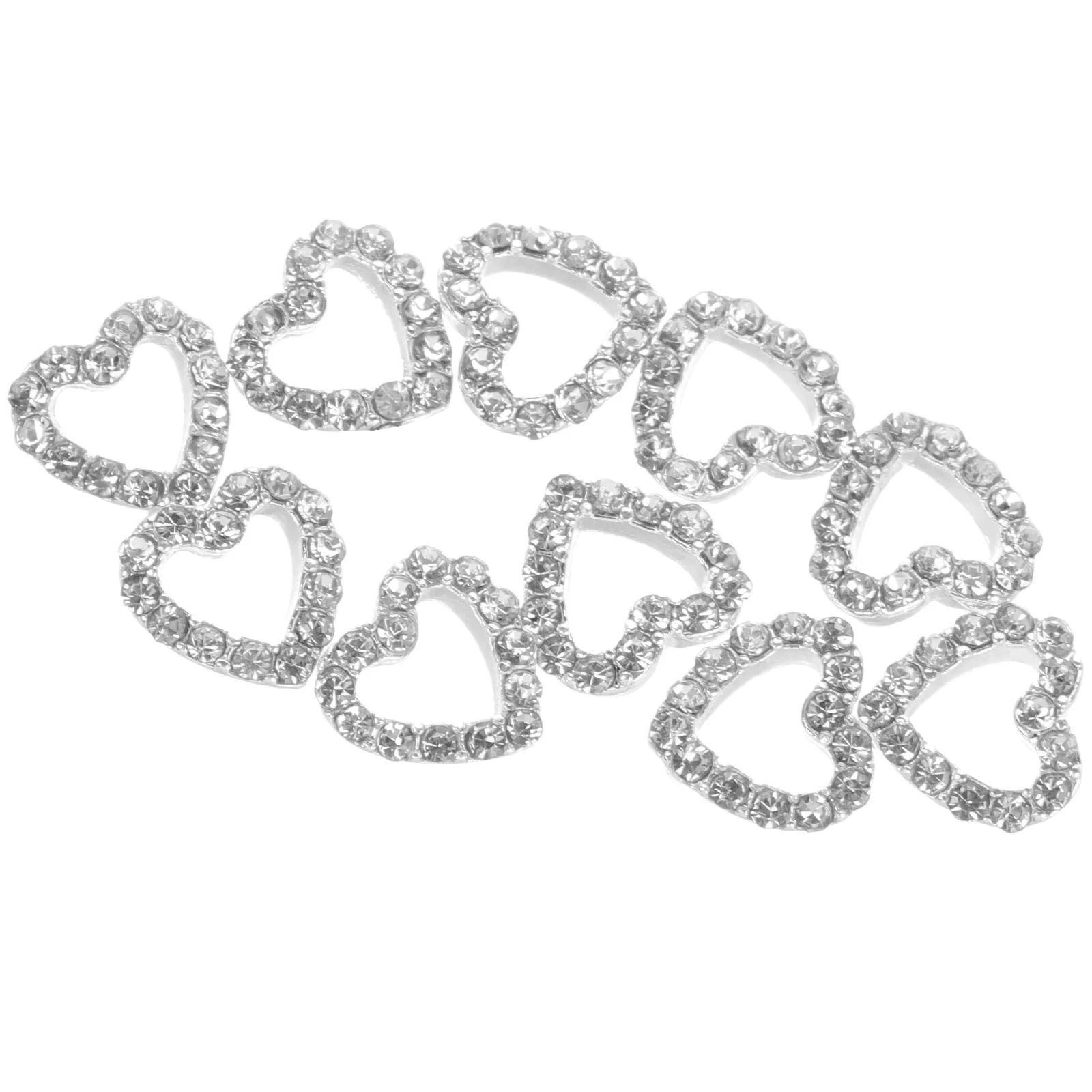 10pcs Star Pendant Ornaments Nail Art Supplies Women Nails Zinc Alloy Rhinestones Decors Small Pearls Hollow Details for nail